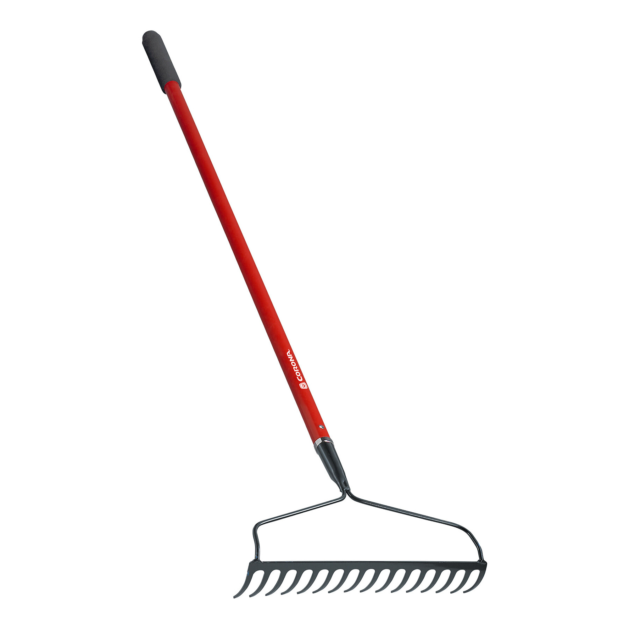 Corona Bow Head Rake — 16in. Head, 16 Tines, Fiberglass Handle, Model# RK 20022